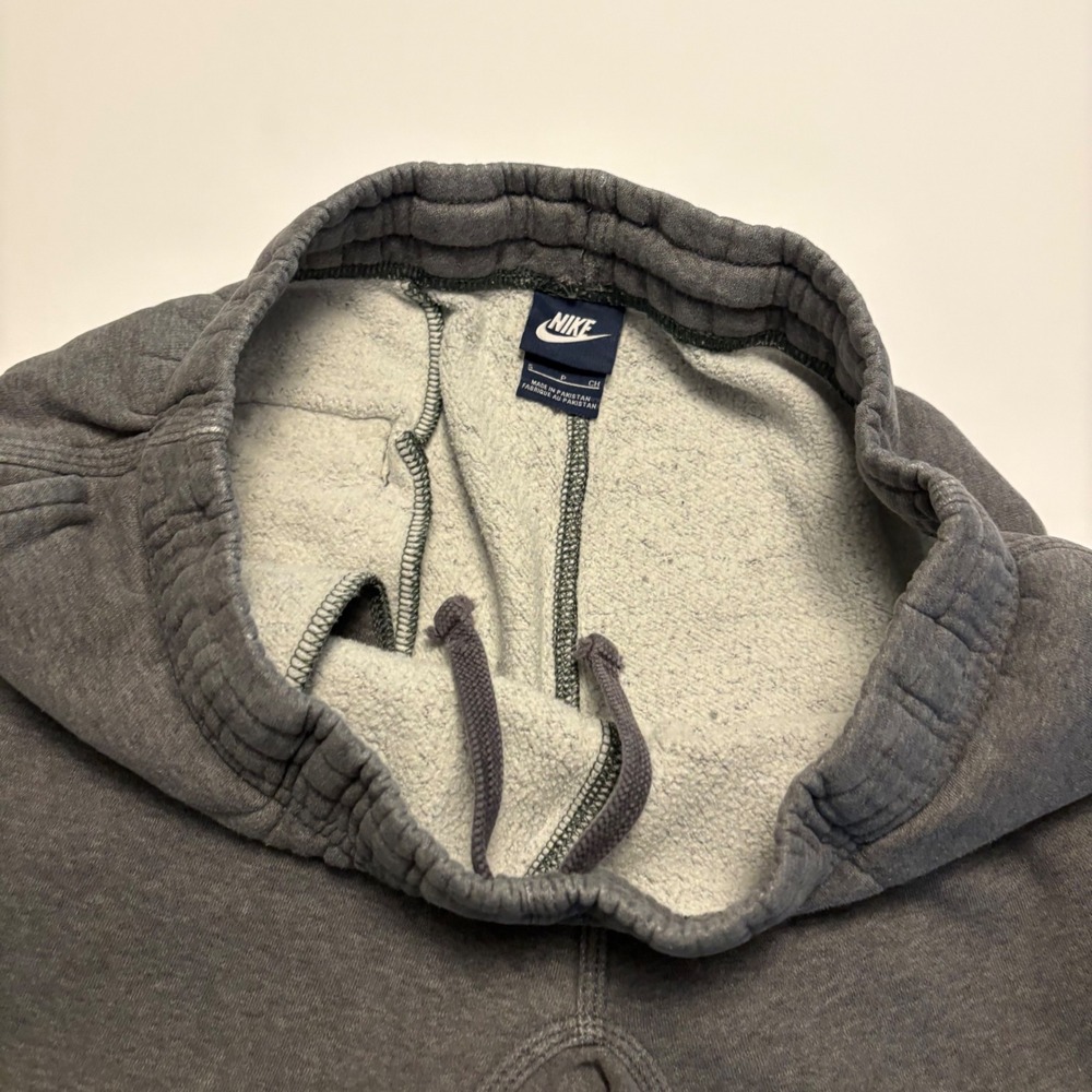 Nike Sweatpants Mens Small Gray Fleece Straight Leg Embroidered Swoosh 0378 - Picture 5 of 9